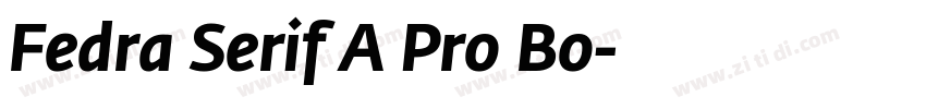 Fedra Serif A Pro Bo字体转换